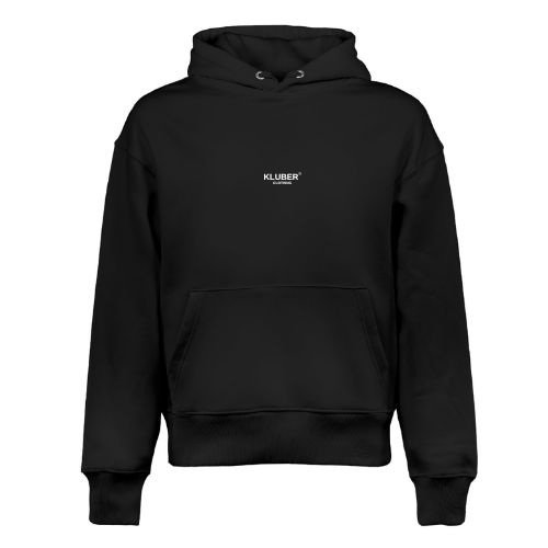 OVERSIZED HOODIE BLACK | WHITE LOGO