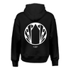 OVERSIZED HOODIE BLACK | WHITE LOGO